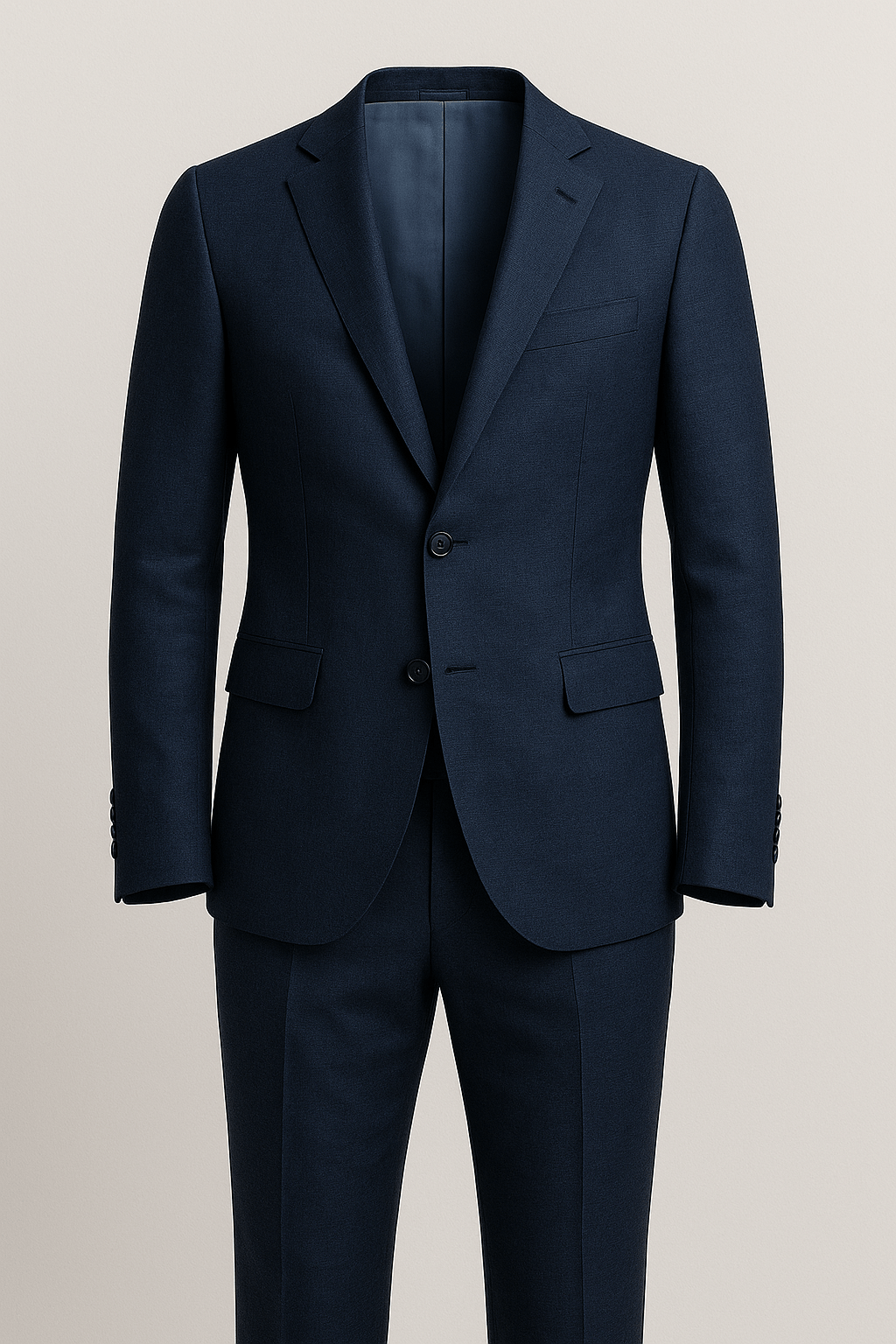 Costume bleu marine clair en lin pour homme | Pacific Light - Costume