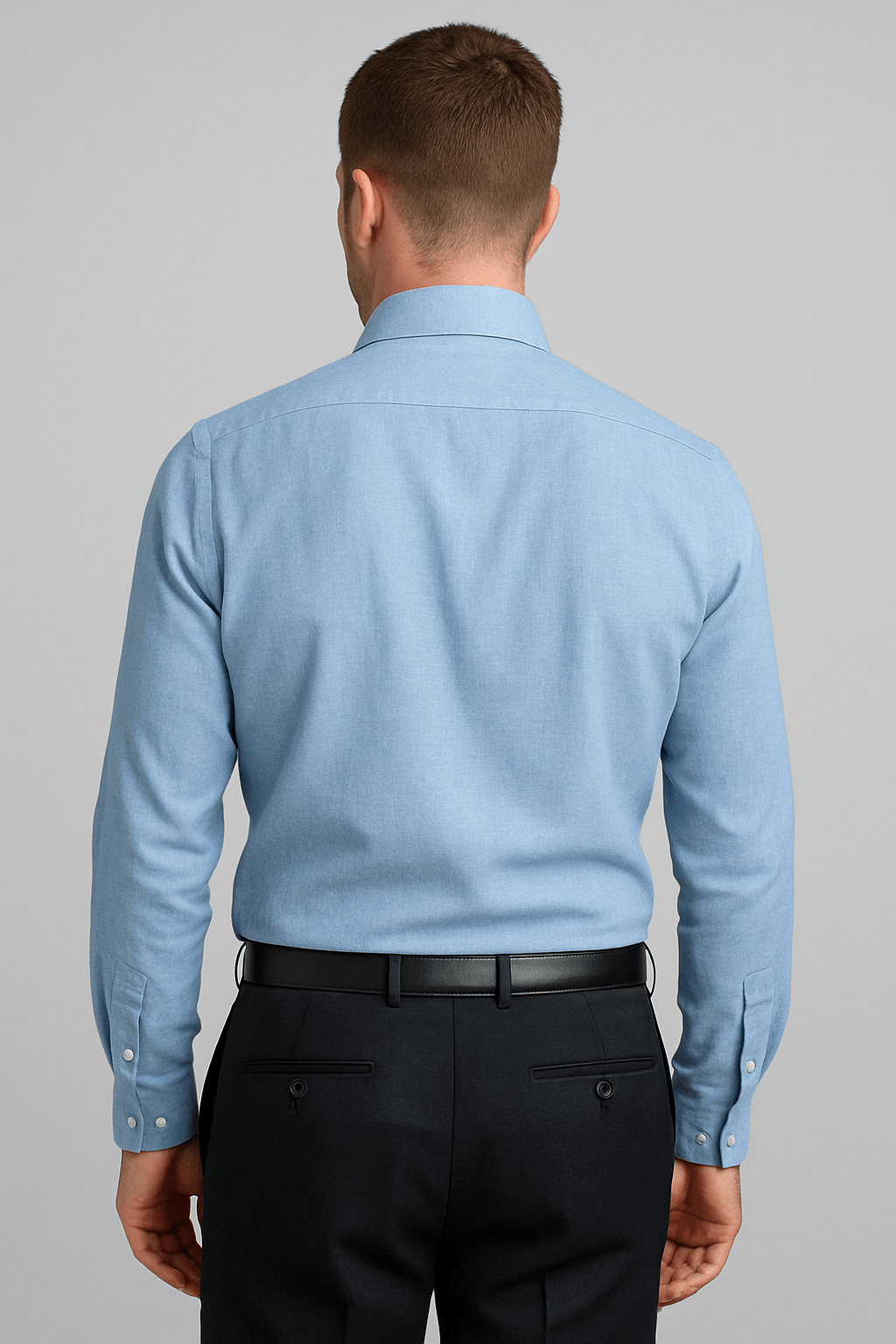 Chemise bleu pastel en lin pour homme | Ocean Breeze - Chemise