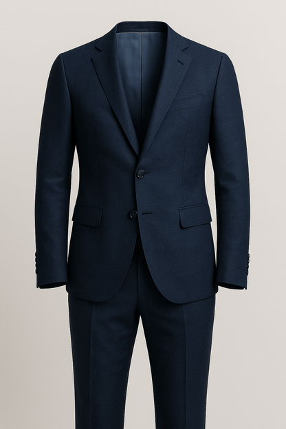 Costume bleu marine clair en lin pour homme | Pacific Light - Costume